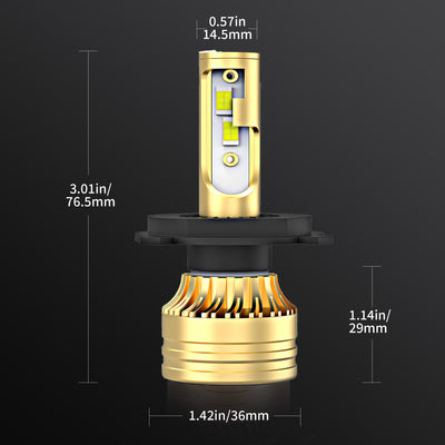LED Light Combo, High/Low Beam Lights,22000lm,Pack of 2